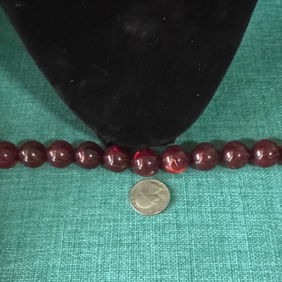 Ann Taylor Italian Collection Enamel Ball Plum Rose Necklace - Picture 4 of 9